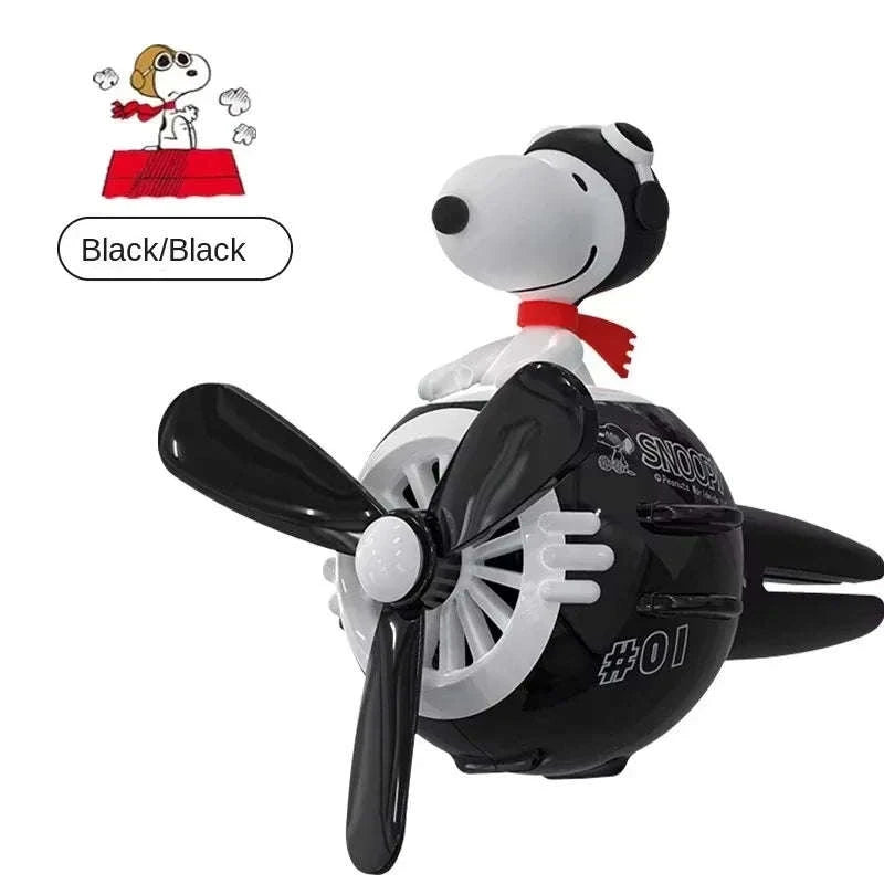 Snoopy Air Freshener Flying Propeller Pilot Series Car Decor-white