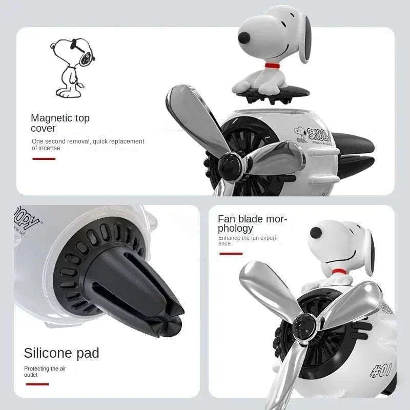 Snoopy Car Air Freshener Clip for a Cute, Fresh Cabin-B-Ocean flavor