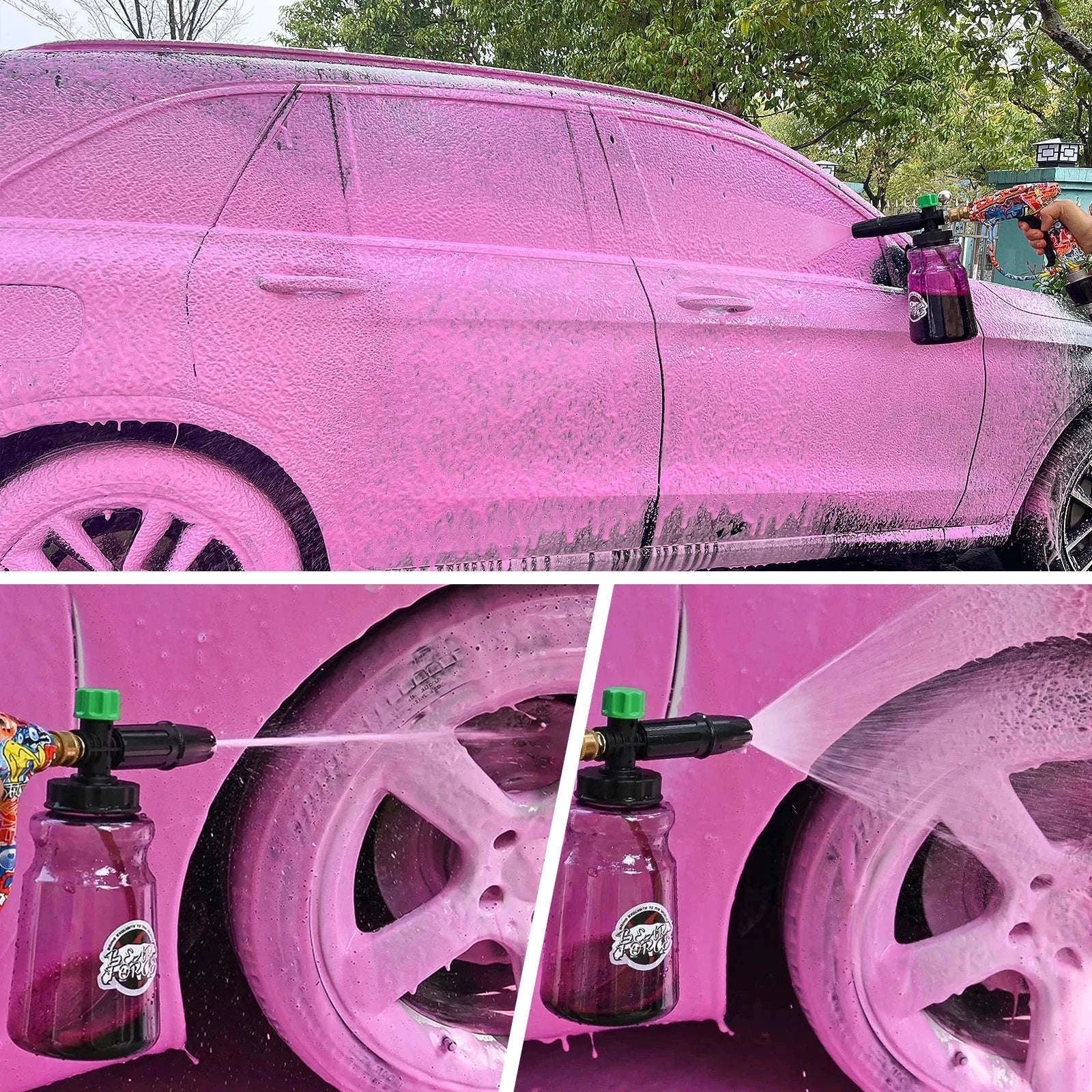 Snow Foam Cannon for Pressure Washer with 1L Bottle and Adapter Options-For Quick Plug / China Mainland