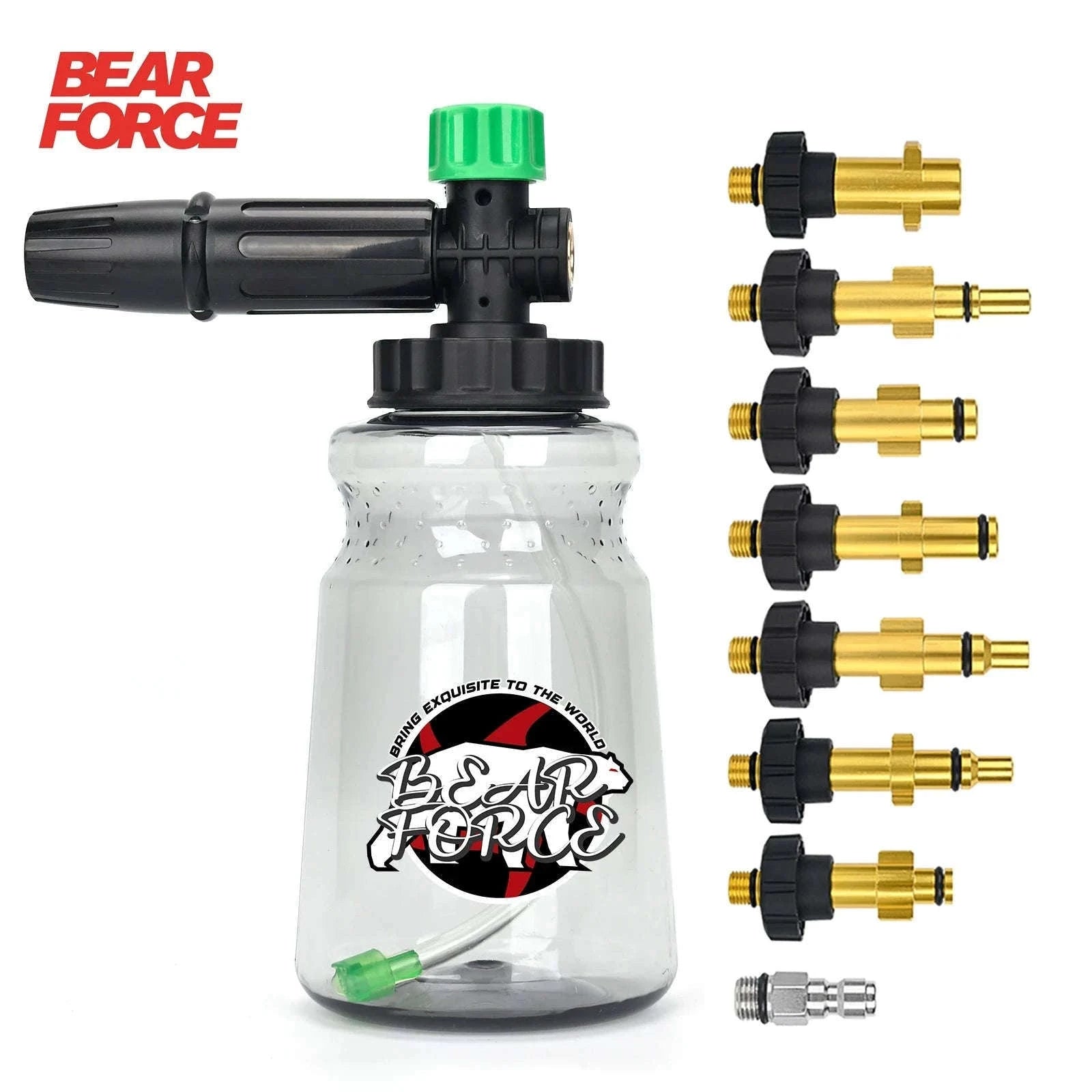 Snow Foam Cannon for Pressure Washer with 1L Bottle and Adapter Options-For Quick Plug / China Mainland