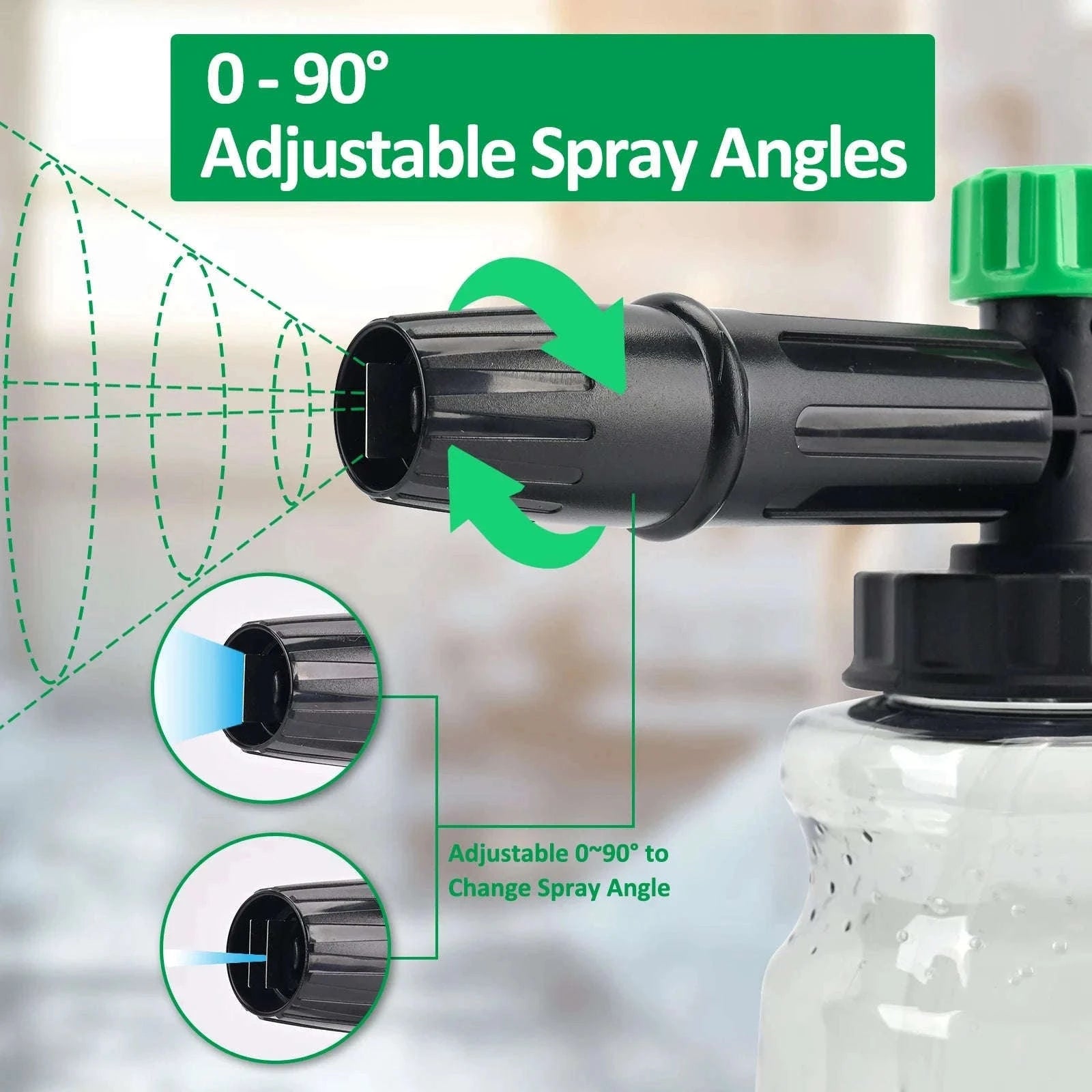 Snow Foam Cannon for Pressure Washer with 1L Bottle and Adapter Options-For Quick Plug / China Mainland