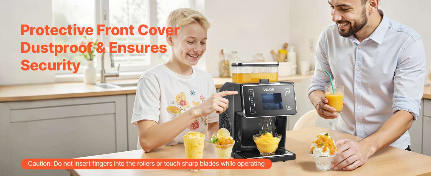 Snowflake Ice Maker Machine 44 lbs/24h Electric Shaved Ice-20kg per 24H / United States
