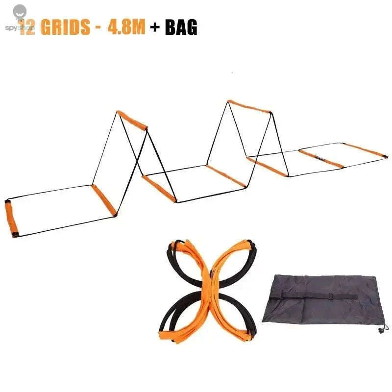 Soccer Agility Ladder for Speed, Footwork and Control-Orange-20
