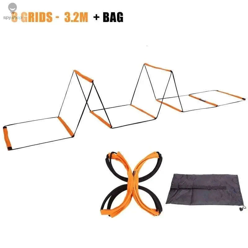 Soccer Agility Ladder for Speed, Footwork and Control-Orange-20