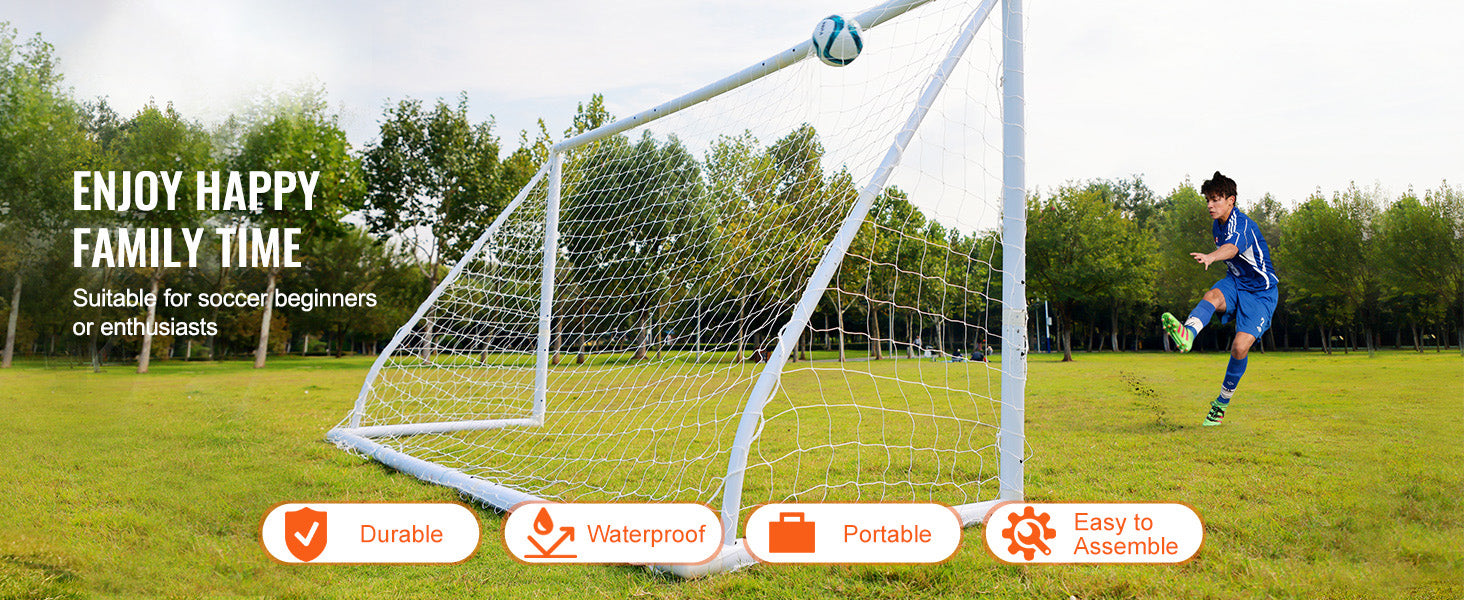 12x6FT Portable Soccer Goal with Carry Bag