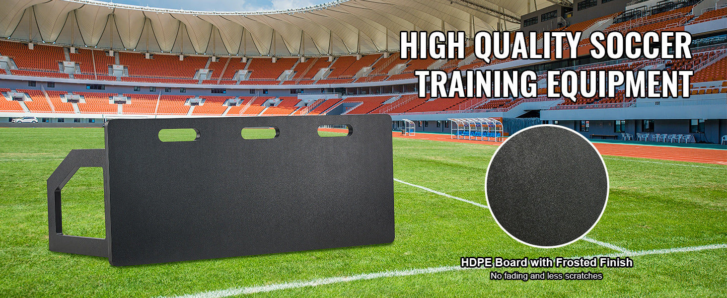 SucceBuy 40"×16" Reboundovací deska na fotbal s 2 úhly odrazu, skládací HDPE — odrazová deska pro přihrávky a střelbu