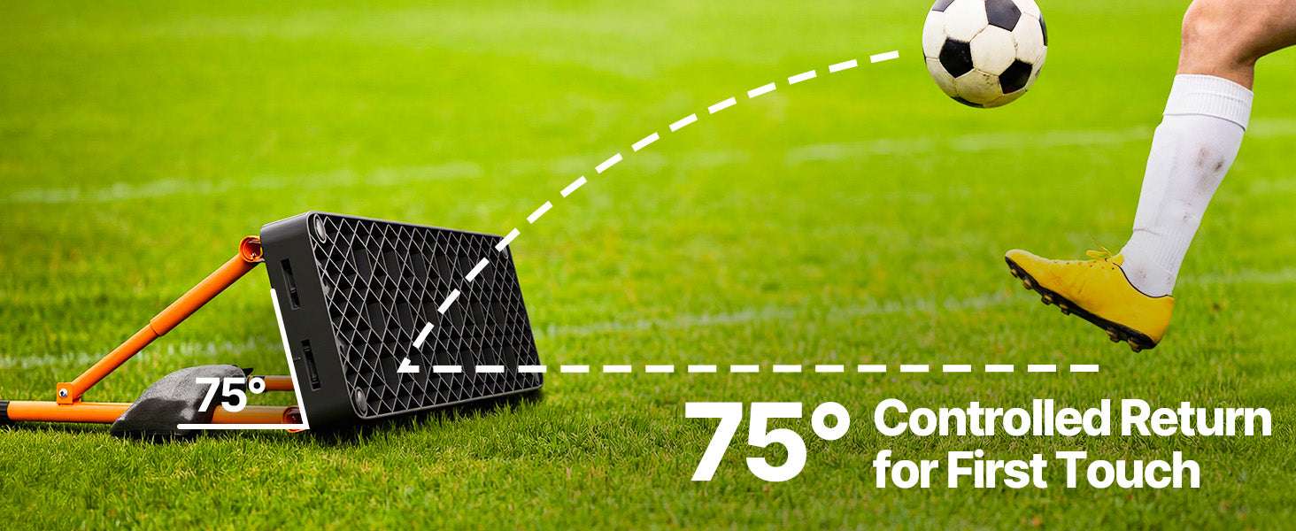 Soccer Rebounder Board 37.4in Dual Surface Trainer with Angles-37.4x9.8inch / United States