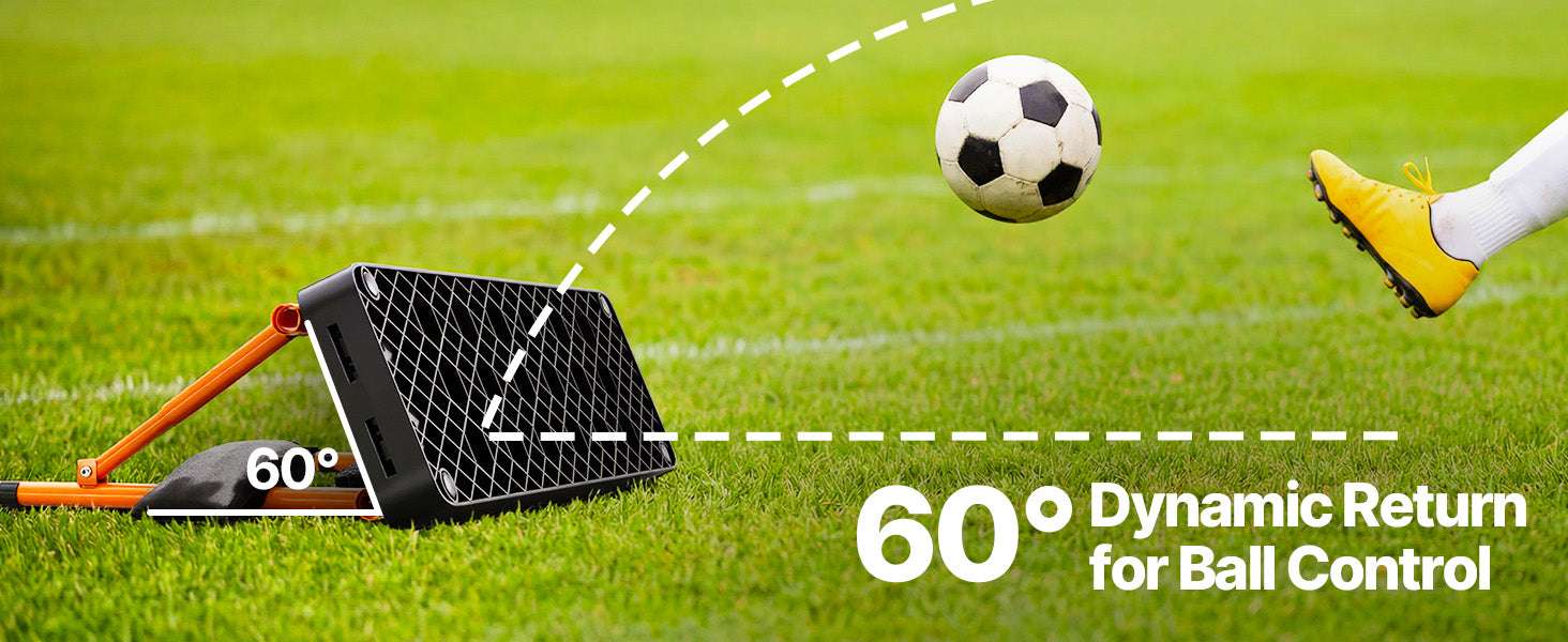 Soccer Rebounder Board 37.4in Dual Surface Trainer with Angles-37.4x9.8inch / United States