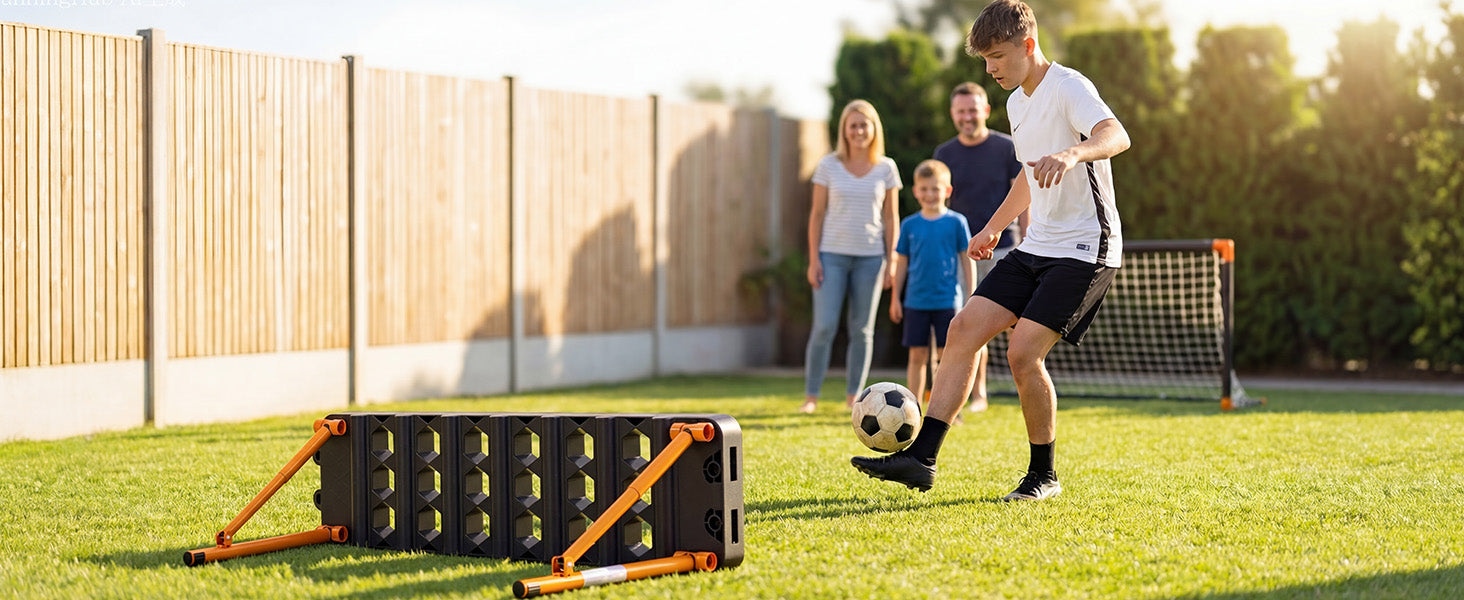 Soccer Rebounder Board 37.4in Dual Surface Trainer with Angles
