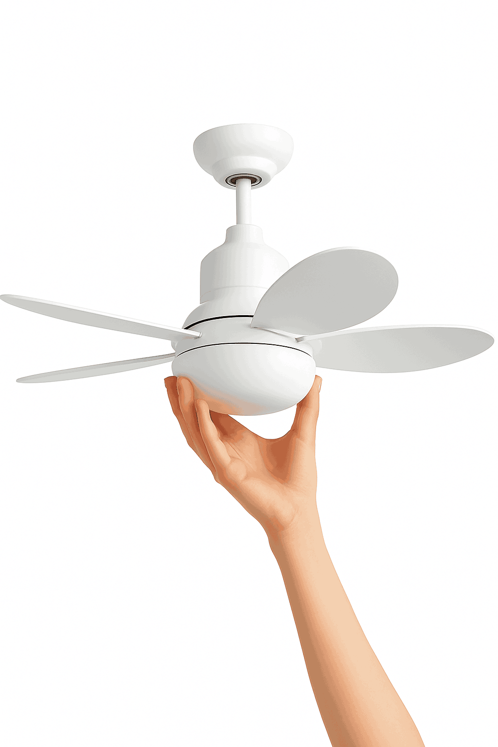 Socket Fan Light with Remote Control for Small Rooms-40W White Fan Light / 85-265V