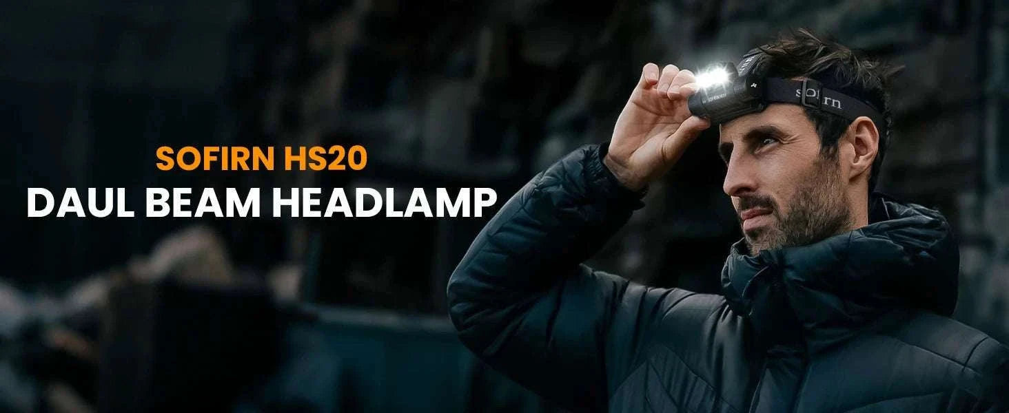 Sofirn HS20 2300lm Rechargeable LED Headlamp Dual Beam USB-C-SFT40 (6000-6500K) / Russian Federation