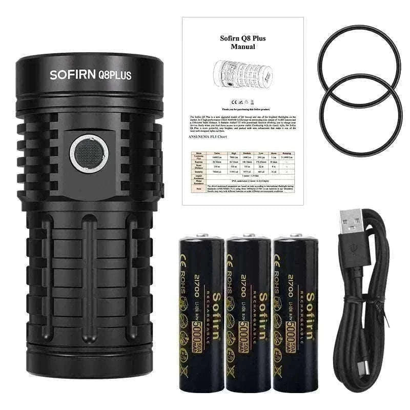 Sofirn Q8 Plus 16000 Lumen Rechargeable LED Flashlight USB-C-5000K-5300K / United States