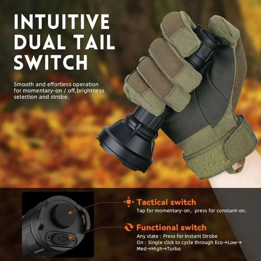 Sofirn SF26 2000 Lumen Tactical Flashlight USB-C Rechargeable-with 21700 battery / Poland