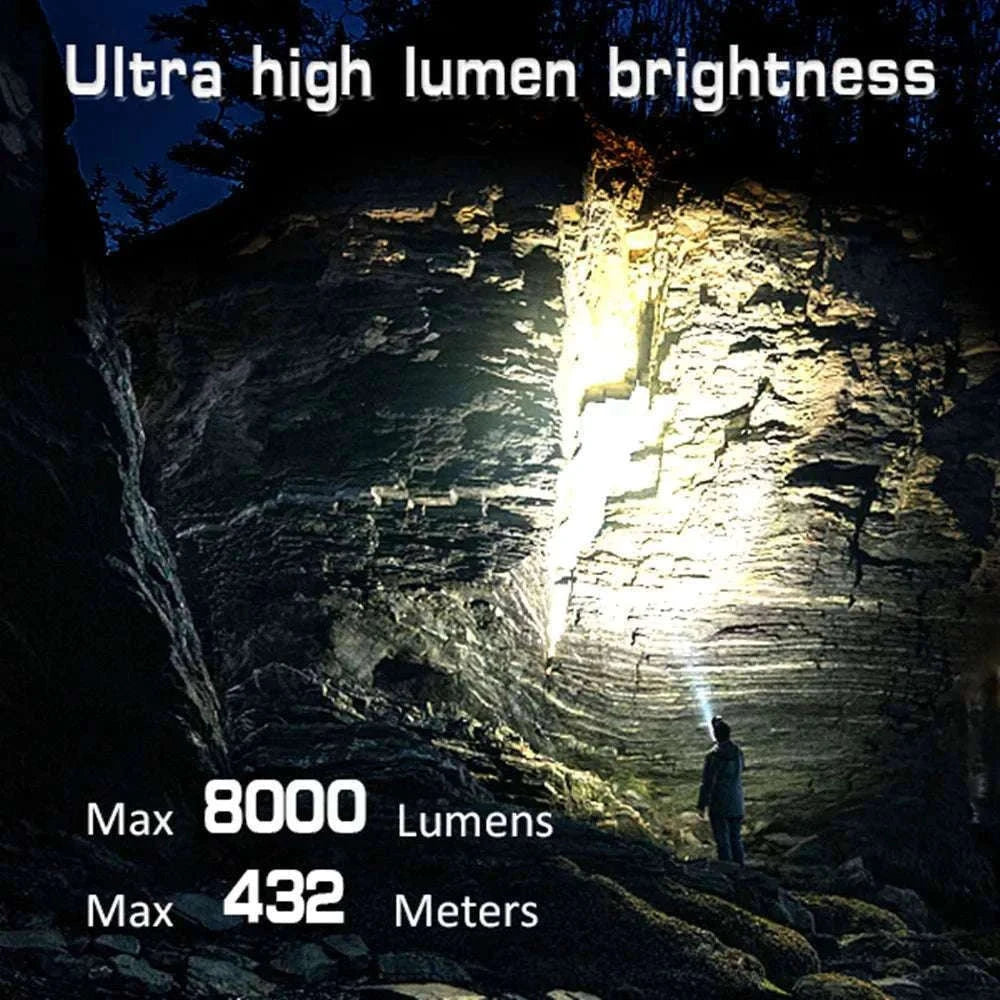 Sofirn SP36 Pro 8000lm USB-C Rechargeable LED Flashlight-with 18650 battery / 6000-6500K / United States