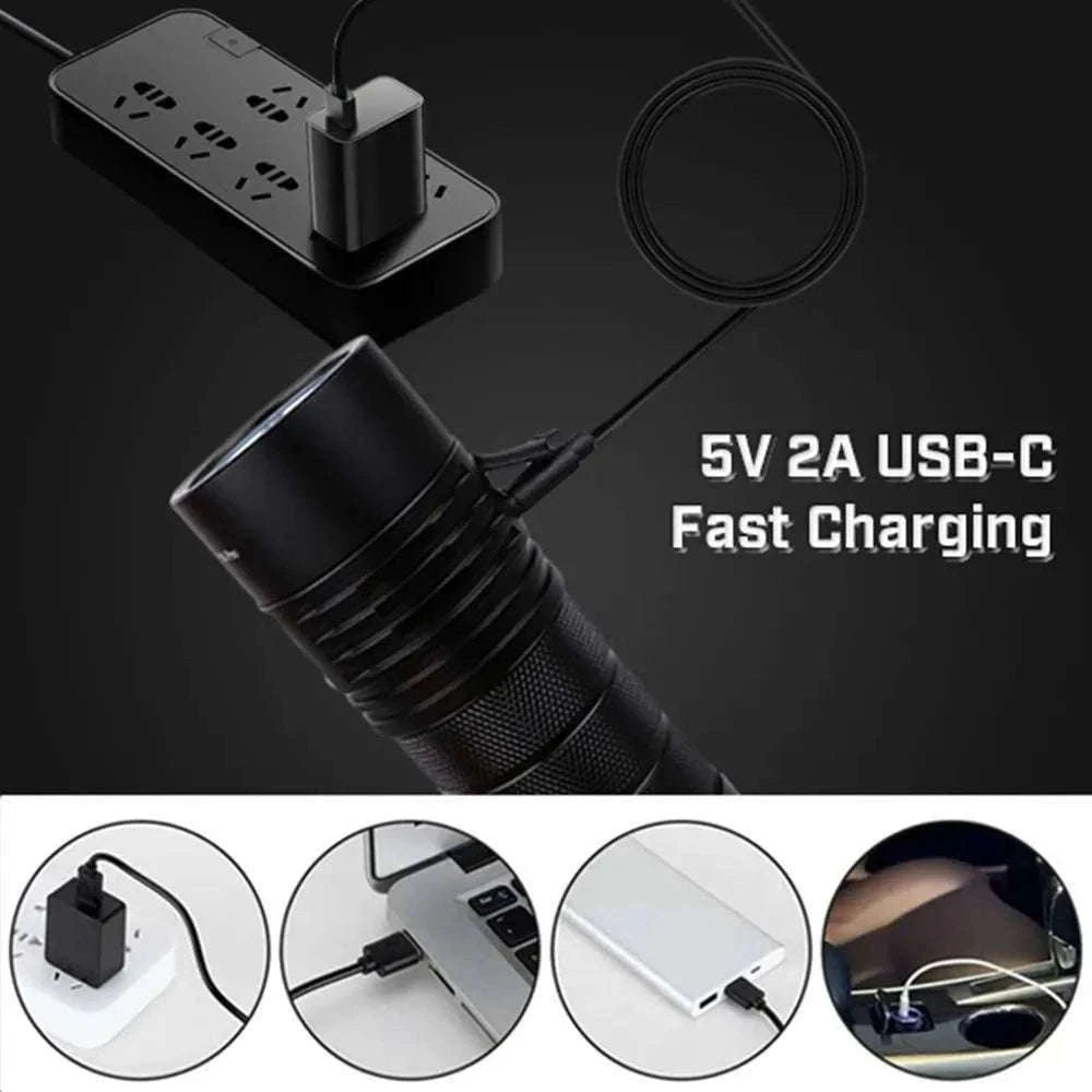 Sofirn SP36 Pro 8000lm USB-C Rechargeable LED Flashlight-with 18650 battery / 6000-6500K / United States