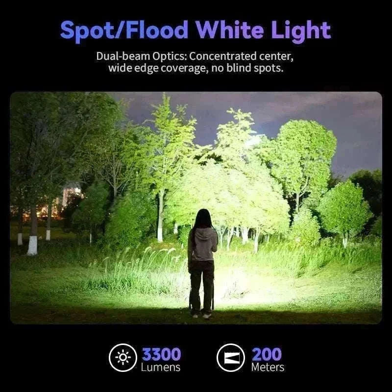 Sofirn SR23 3300LM Dual Light Flashlight with UV 365nm USB-C-6500-7000K / Poland