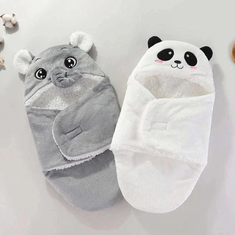 Soft Flannel Baby Sleepsack for Cozy Autumn and Winter Sleep-Blue-bear / 0-3M