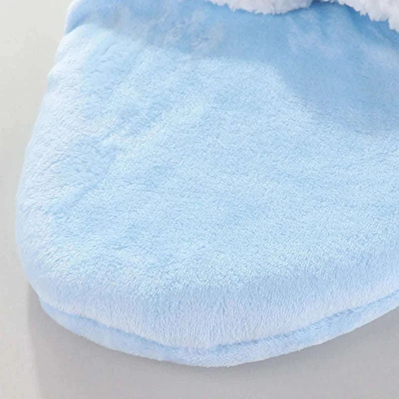 Soft Flannel Baby Sleepsack for Cozy Autumn and Winter Sleep-Blue-bear / 0-3M