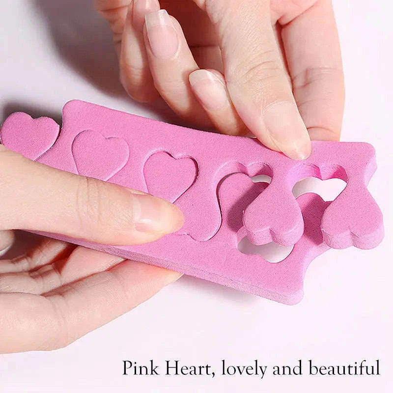 Soft Foam Toe & Finger Separators – 200PCS Pack-200pcs pink