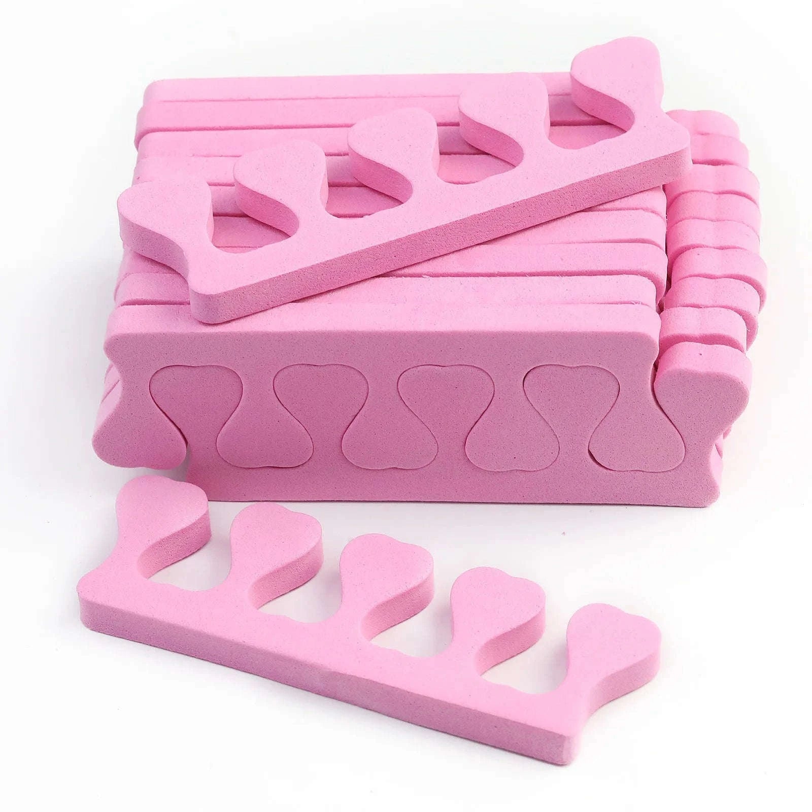 Soft Foam Toe & Finger Separators – 200PCS Pack-200pcs pink