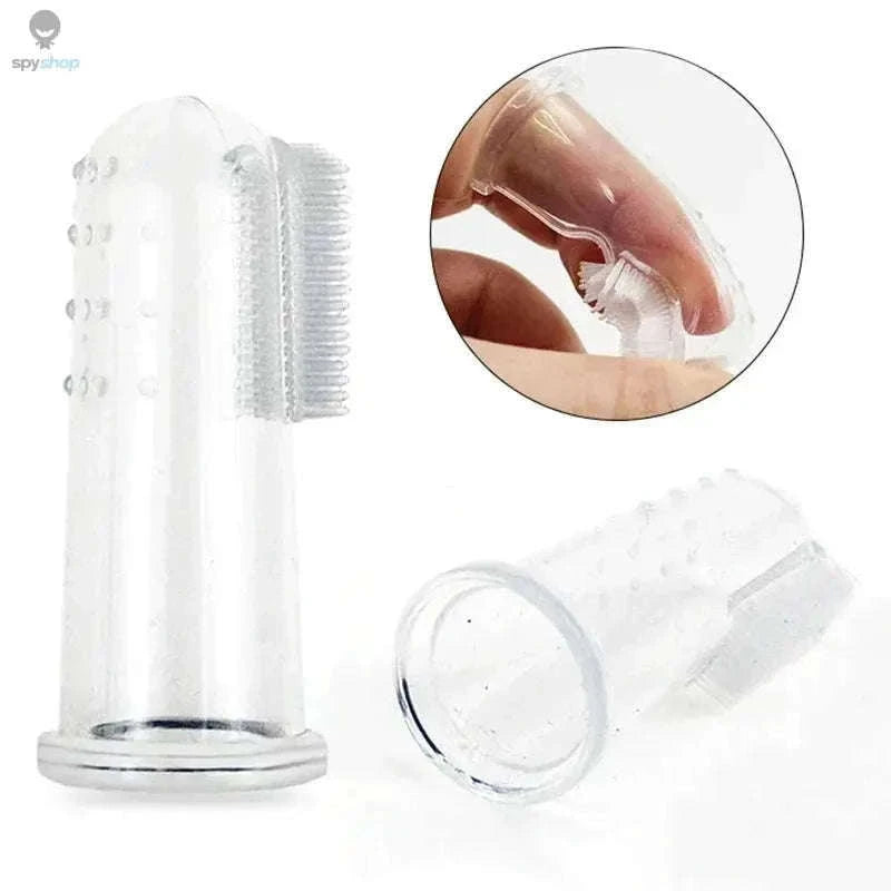 Soft Pet Finger Toothbrush for Dogs and Cats-3 colors