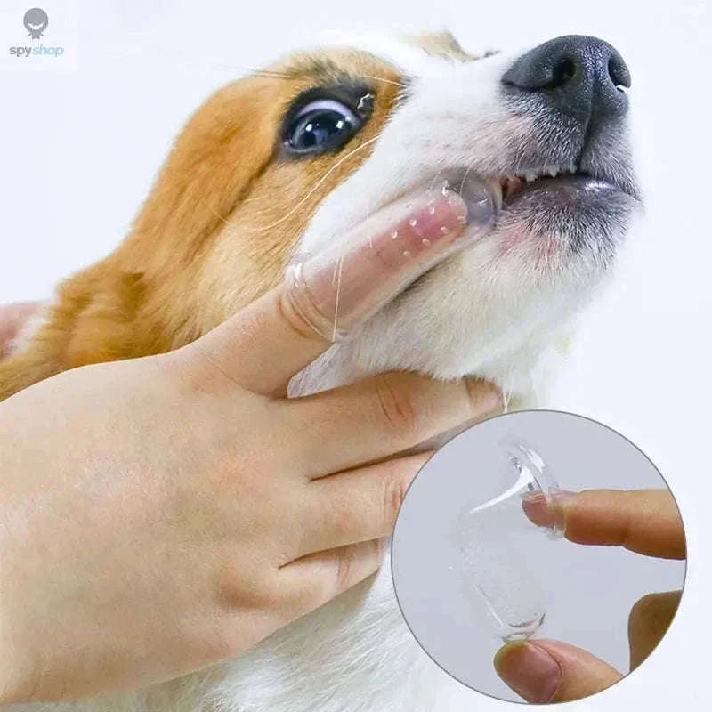 Soft Pet Finger Toothbrush for Dogs and Cats-3 colors