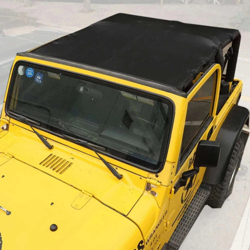 Soft Roof Top Cover Extended Bikini Top for TJ 1997-2006-Leather