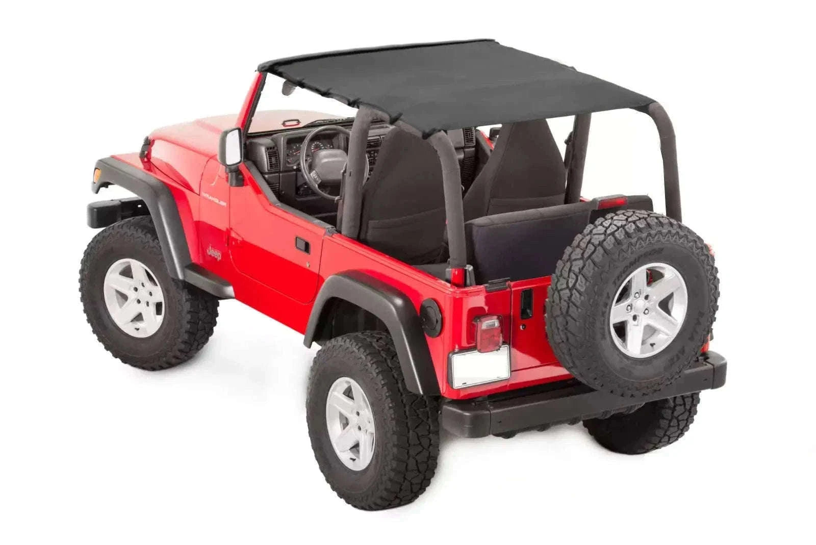 Soft Roof Top Cover Extended Bikini Top for TJ 1997-2006-Leather