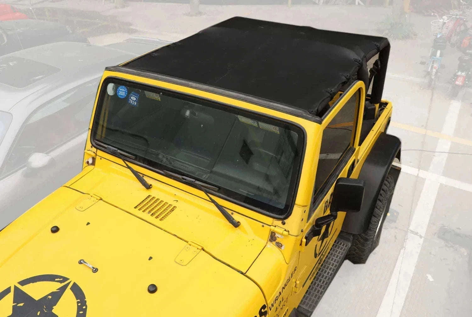 Soft Roof Top Cover Extended Bikini Top for TJ 1997-2006-Leather