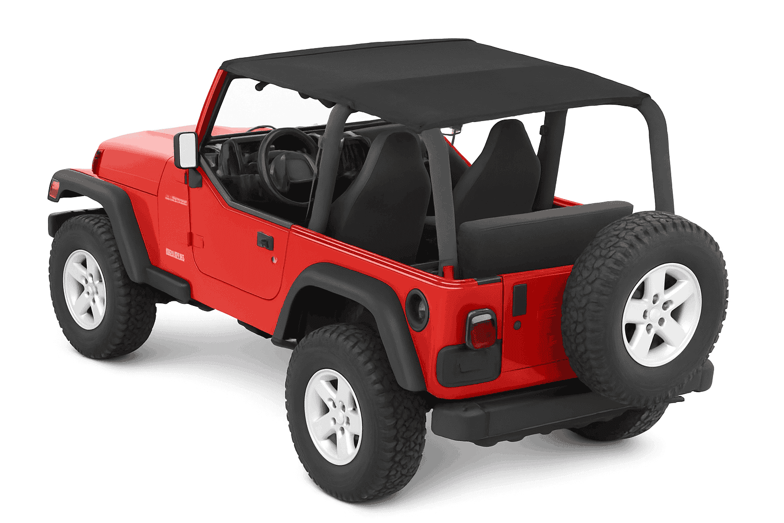 Soft Roof Top Cover Extended Bikini Top for TJ 1997-2006-Leather