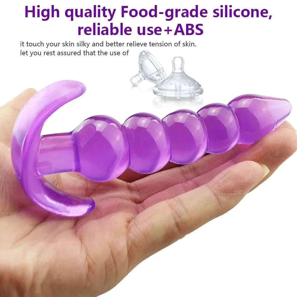 Soft Silicone Anal Plug for Prostate Massage and Comfort-Pink / China Mainland