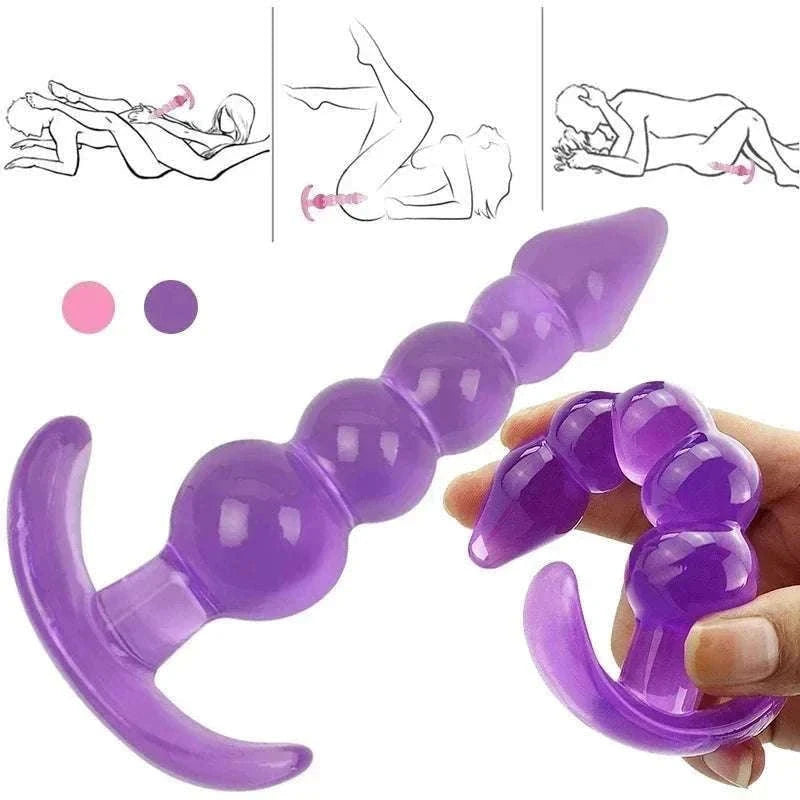 Soft Silicone Anal Plug for Prostate Massage and Comfort-Pink / China Mainland