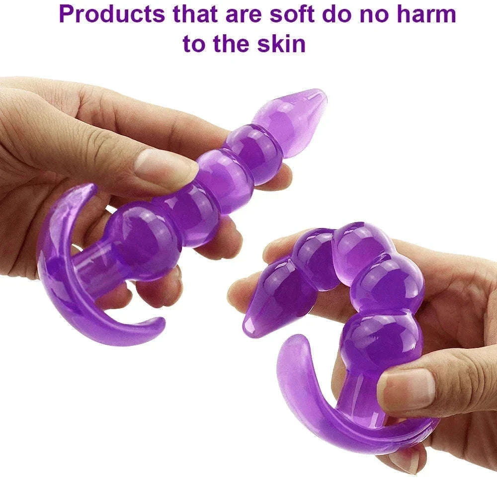 Soft Silicone Anal Plug for Prostate Massage and Comfort-Pink / China Mainland