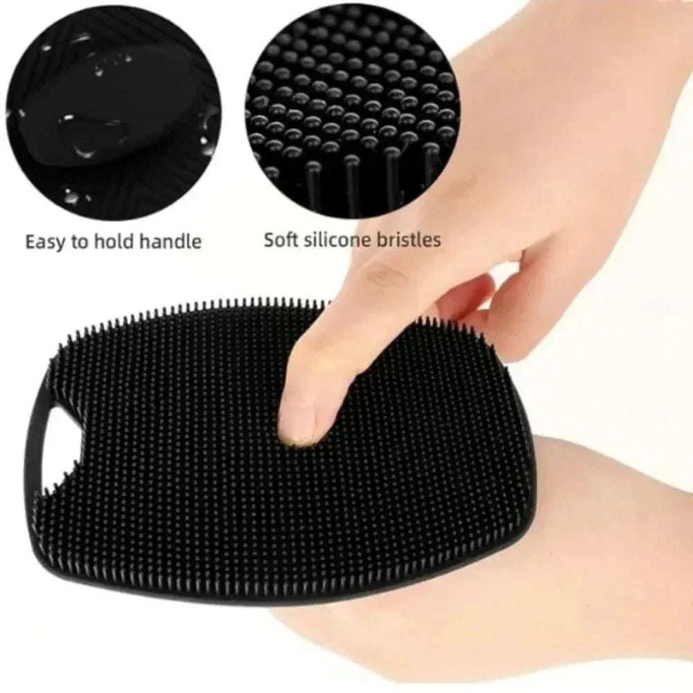 Soft Silicone Bath Brush-GRAY