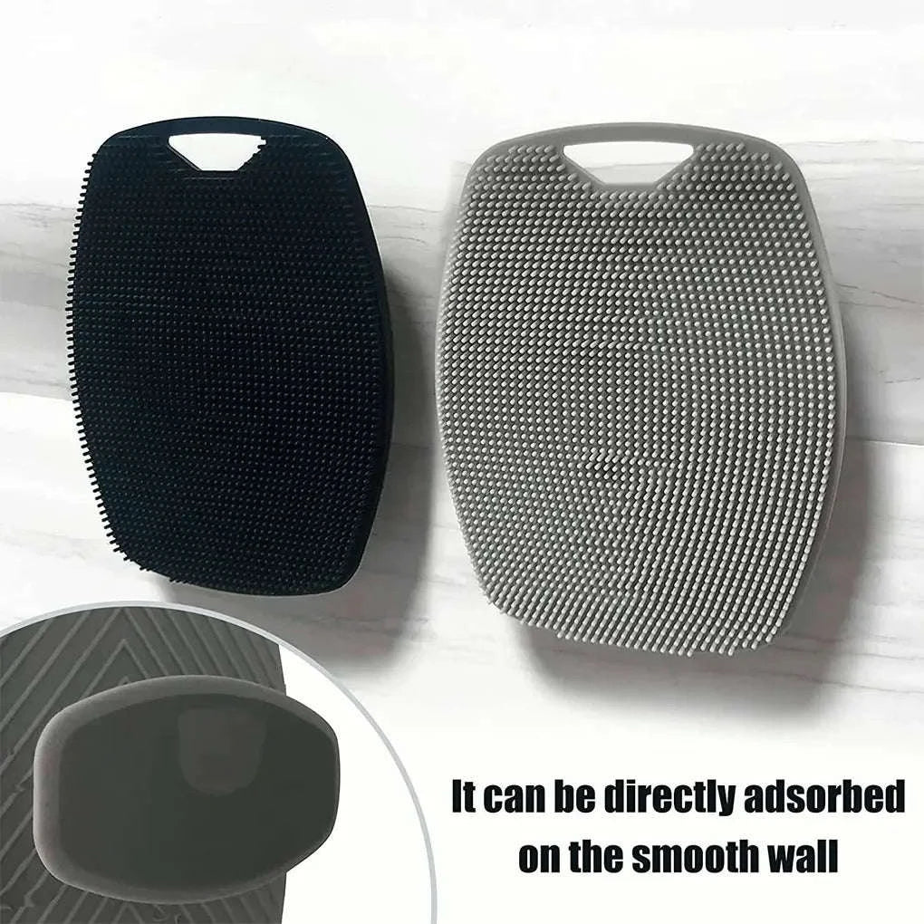 Soft Silicone Bath Brush-GRAY