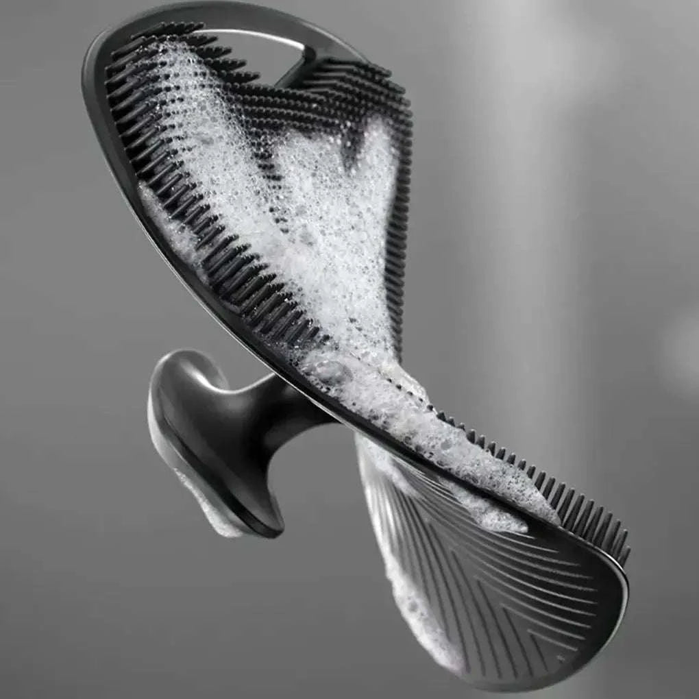 Soft Silicone Bath Brush-GRAY