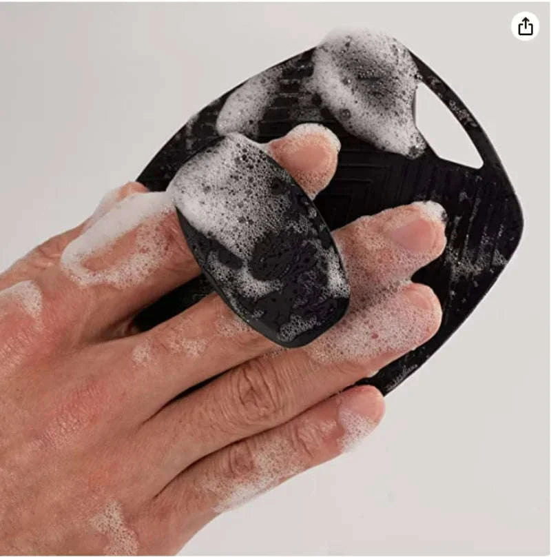 Soft Silicone Bath Brush-GRAY