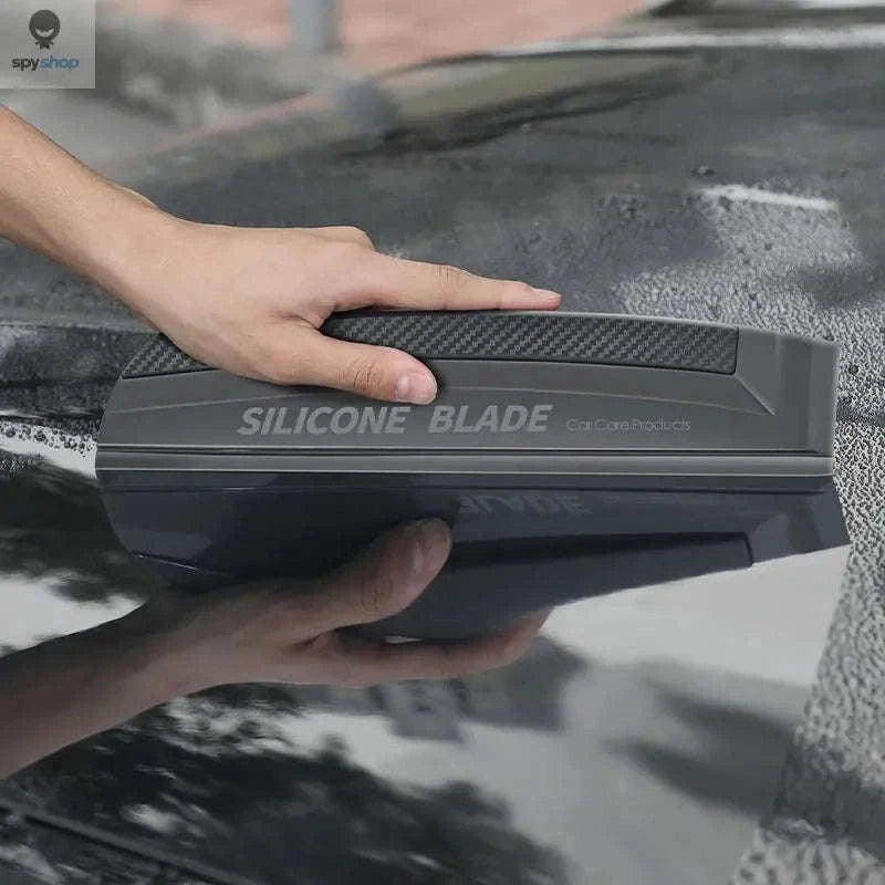Soft Silicone Car Squeegee – Non-Scratch, Fast-Drying Vehicle Cleaner-Black