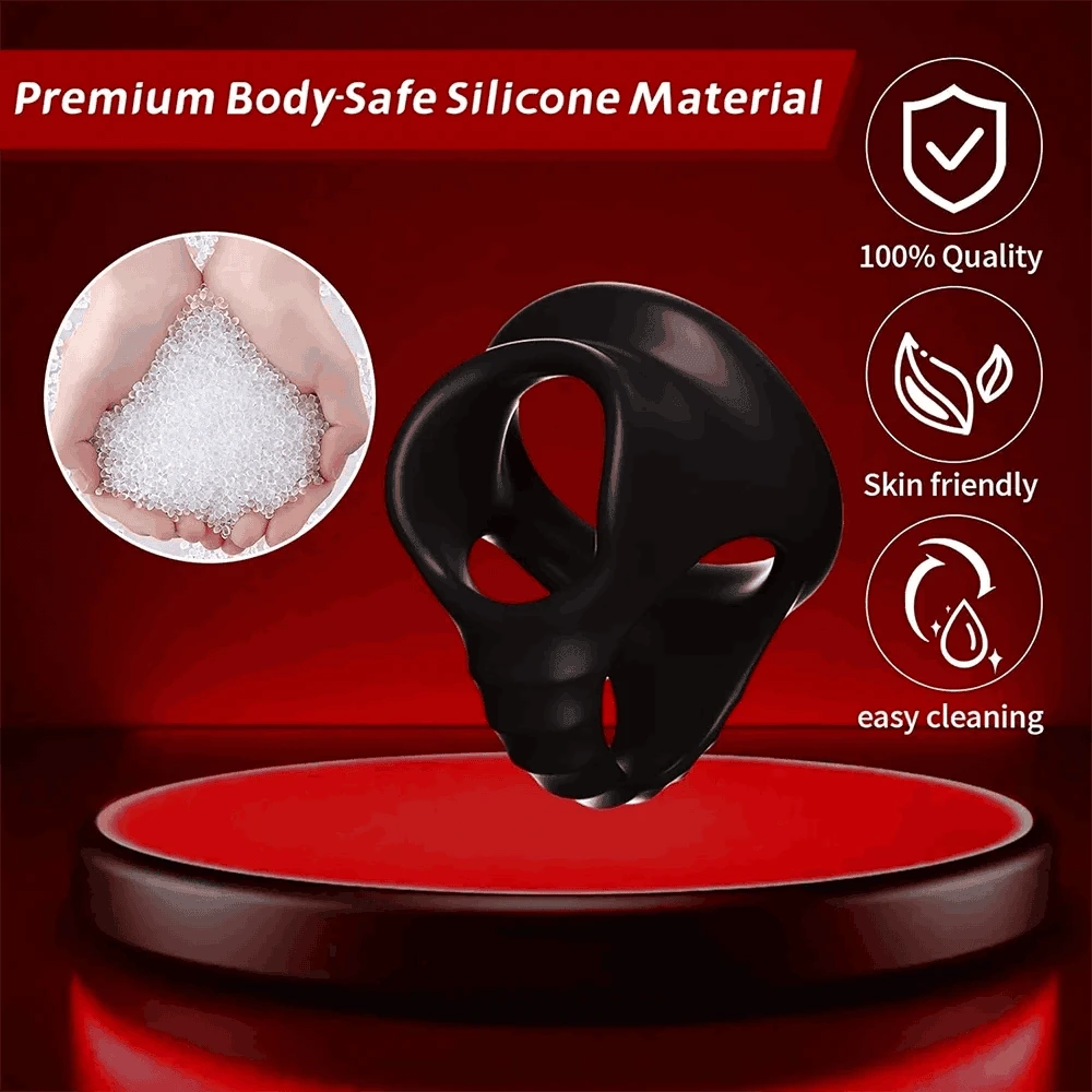 Soft Silicone Cock Ring for Men – Non-Vibrating Delay Support-black / United States