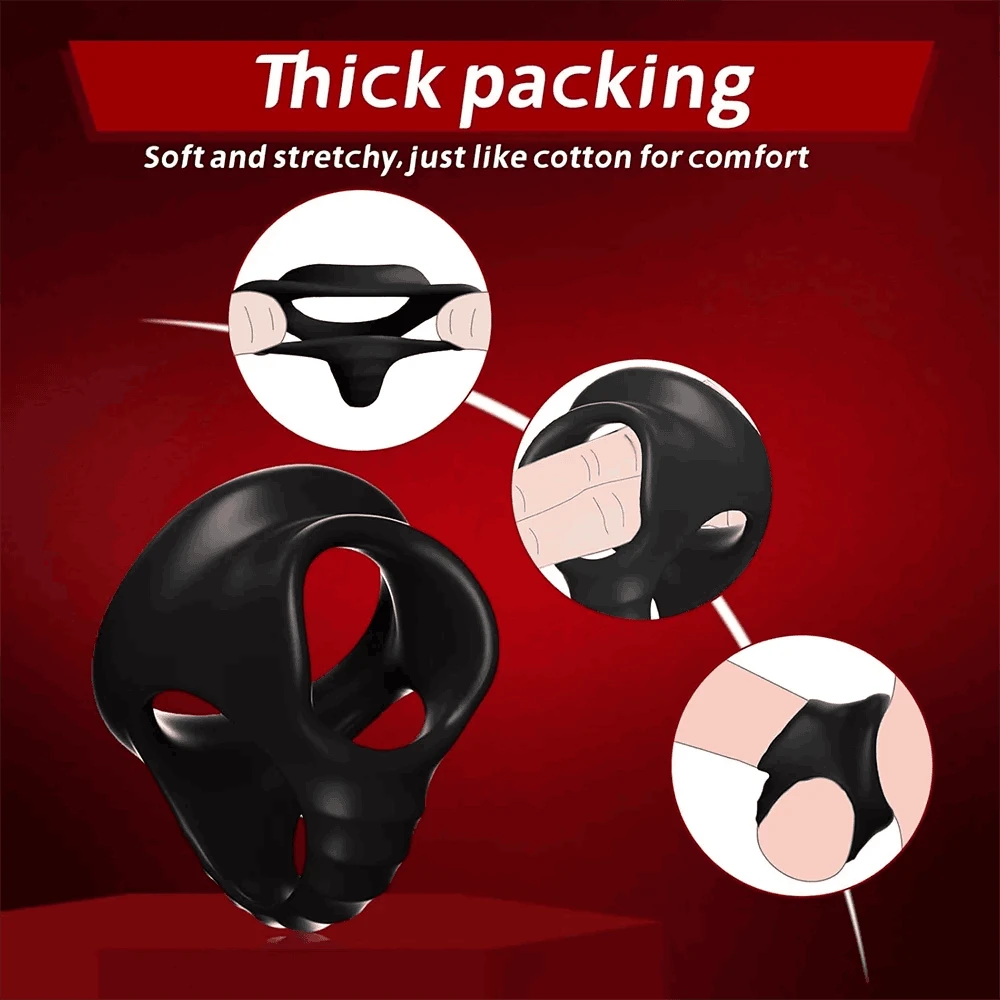 Soft Silicone Cock Ring for Men – Non-Vibrating Delay Support-black / United States
