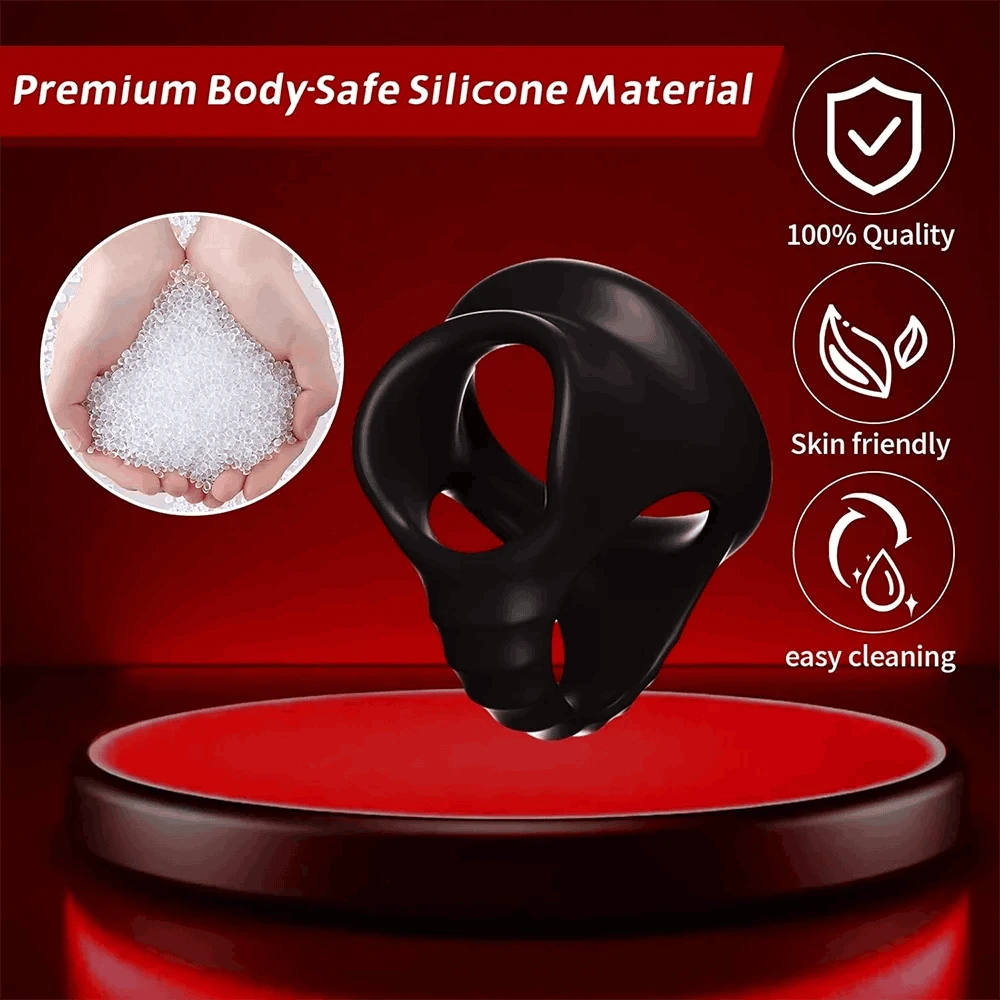 Soft Silicone Cock Ring for Men – Non-Vibrating Delay Support-black / United States
