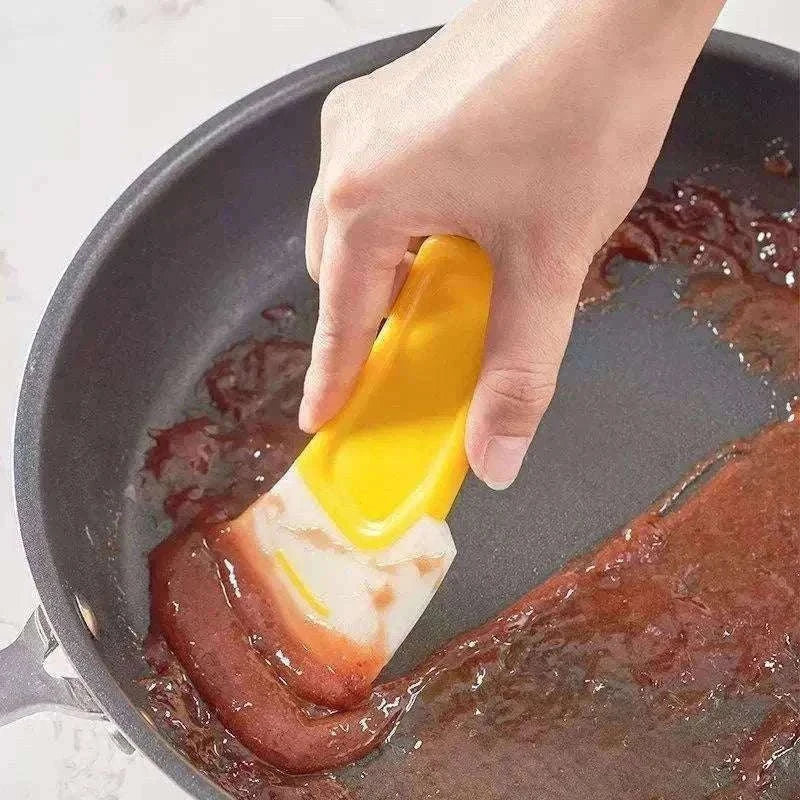 Soft Silicone Kitchen Scraper & Cleaning Spatula for Daily Cleanup-1Pc