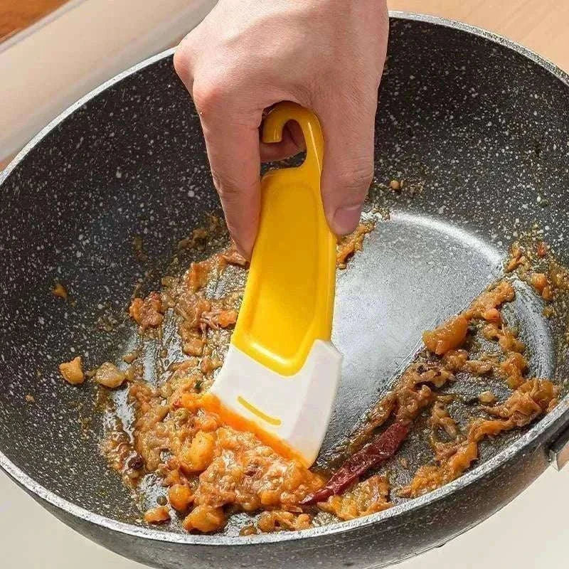 Soft Silicone Kitchen Scraper & Cleaning Spatula for Daily Cleanup-1Pc