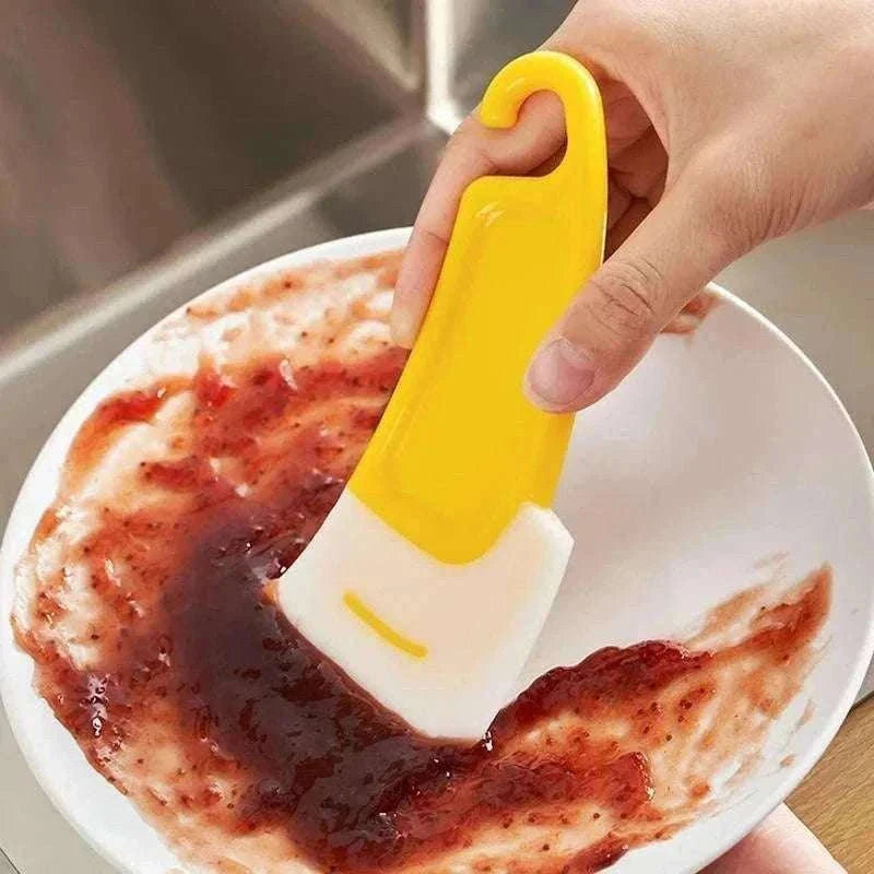 Soft Silicone Kitchen Scraper & Cleaning Spatula for Daily Cleanup-1Pc