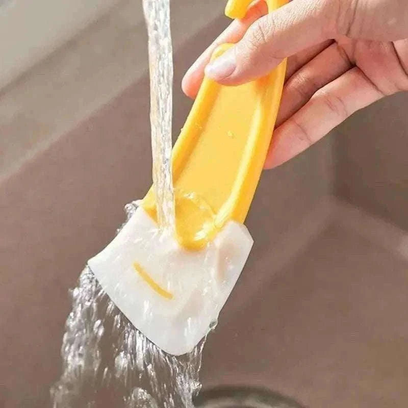 Soft Silicone Kitchen Scraper & Cleaning Spatula for Daily Cleanup-1Pc