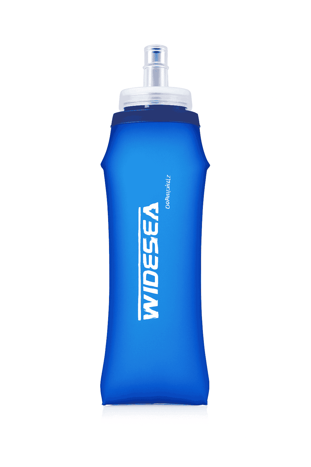Soft Water Bottle Foldable Flask for Outdoor Sports-Blue