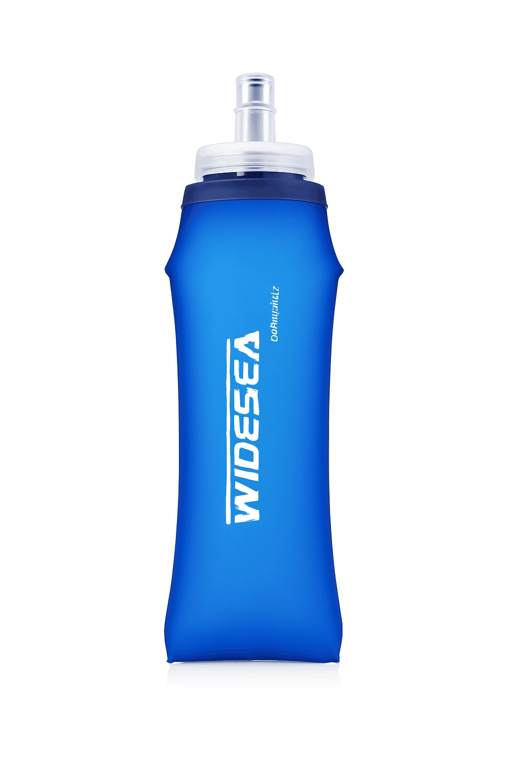 Soft Water Bottle Foldable Flask for Outdoor Sports-Blue