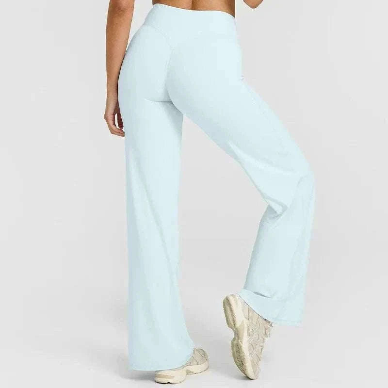 SoftMotion Women’s Mid-Waist Straight Leg Yoga Pants-Blooming Roses / XS
