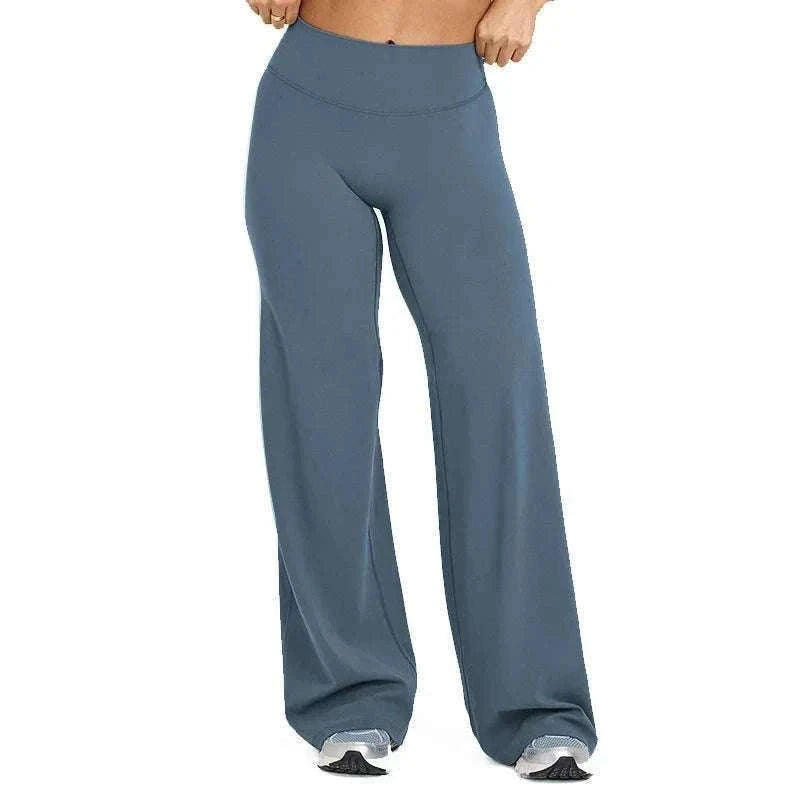 SoftMotion Women’s Mid-Waist Straight Leg Yoga Pants-Blooming Roses / XS