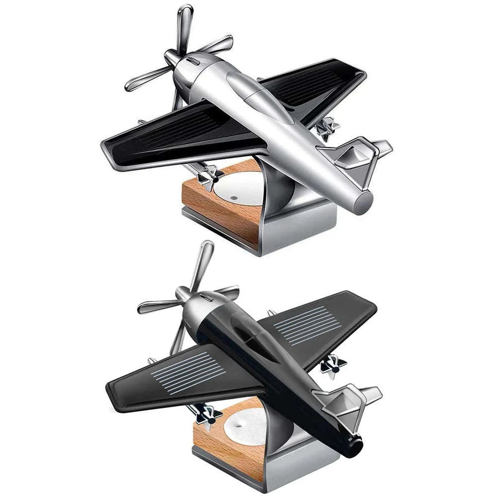 Solar Airplane Car Freshener-SMT-Aircraft-silvery